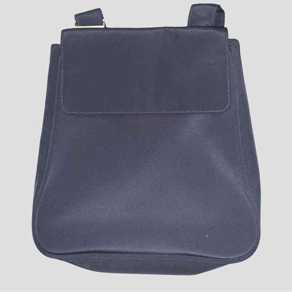 Samsonite Crossbody Travel tablet Nylon Bag Gray With Pockets And Magnetic Snap - Picture 2 of 8